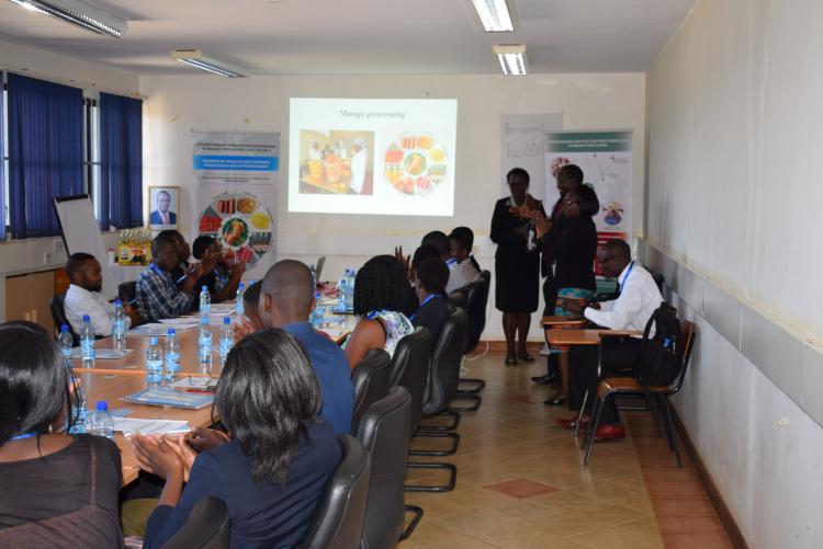 The Principal Lauching  a two day Trainning on Mango Processing