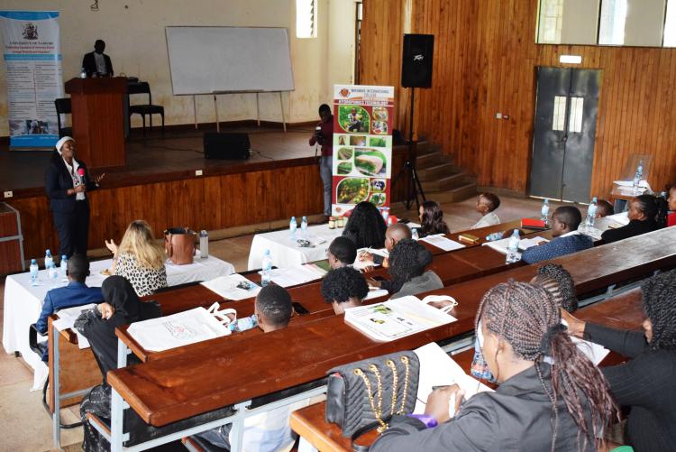 Beatrice Gakuba-Executive Director The Africa Women Agribusiness Network Africa giving a talk on  Youth and Women Empowerment in Agribusiness