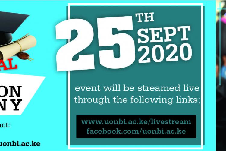 Virtual 63rd Graduation – 25th September 2020